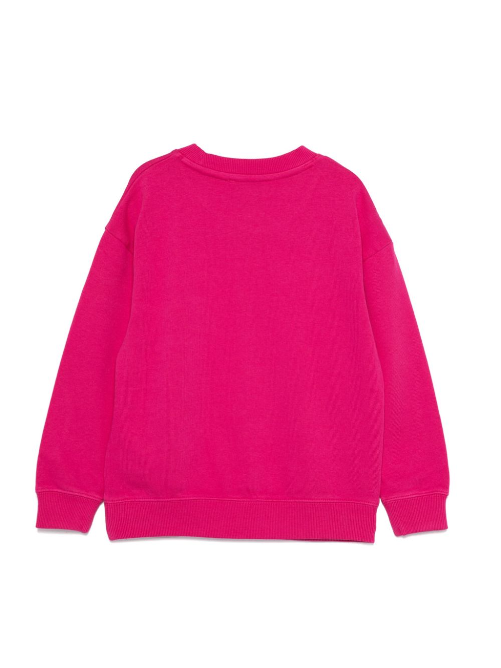 Felpa per bambina Marc Jacobs Kids fucsia con logo ricamato sul davanti - Rubino Kids