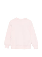 Felpa per bambina MSGM Kids rosa con stampa logo - Rubino Kids