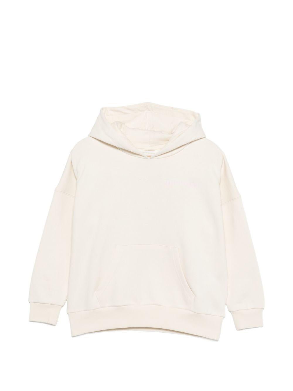 Felpa per bambina Palm Angels Kids bianca con cappuccio - Rubino Kids
