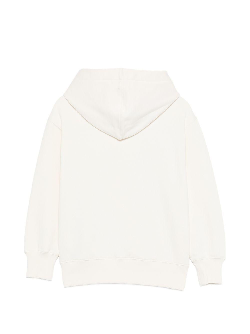 Felpa per bambina Palm Angels Kids bianca con stampa grafica - Rubino Kids