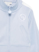 Felpa per bambina Stella McCartney Kids azzurra con dettaglio a righe - Rubino Kids
