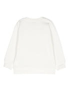 Felpa per bambina Stella McCartney Kids bianco con logo goffrato - Rubino Kids