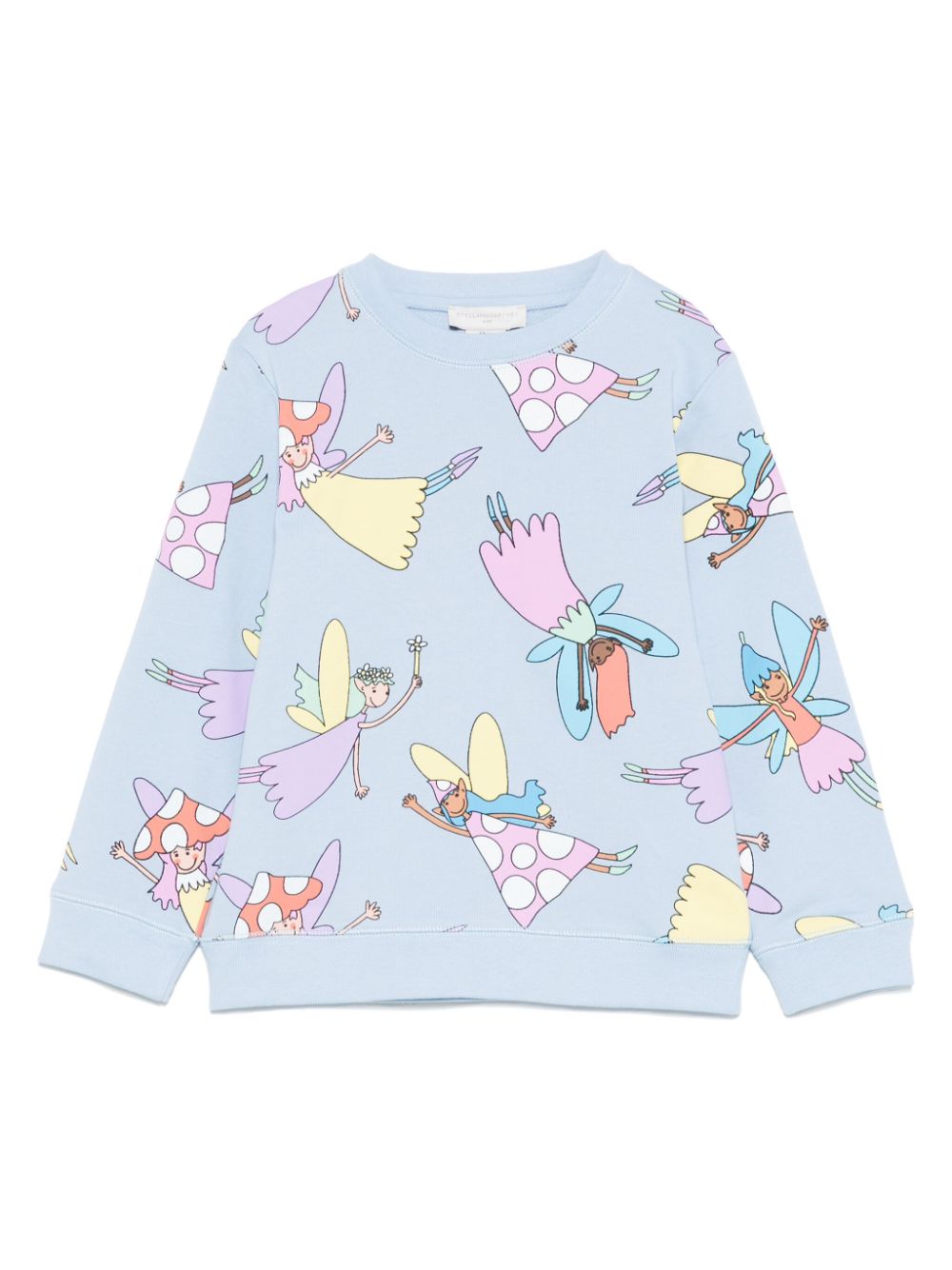 Felpa per bambina Stella McCartney Kids blu con stampa fatine - Rubino Kids