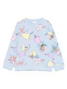 Felpa per bambina Stella McCartney Kids blu con stampa fatine - Rubino Kids