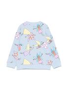 Felpa per bambina Stella McCartney Kids blu con stampa fatine - Rubino Kids