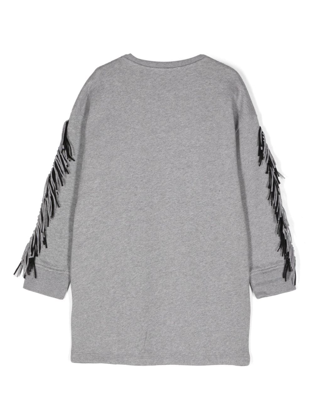 Felpa per bambina Stella McCartney Kids grigio con frange - Rubino Kids