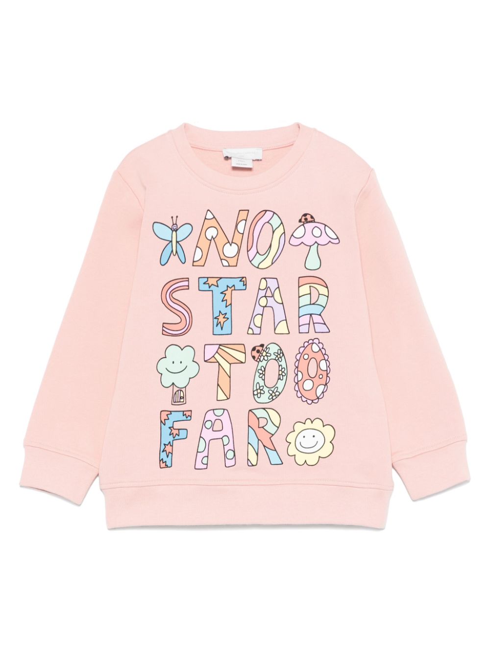 Felpa per bambina Stella McCartney Kids rosa con stampa - Rubino Kids