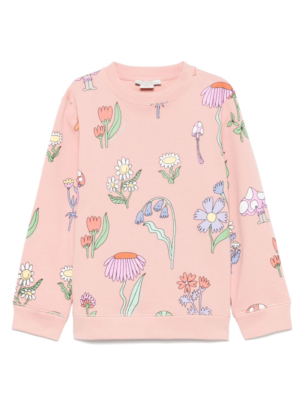 Felpa per bambina Stella McCartney Kids rosa con stampa - Rubino Kids