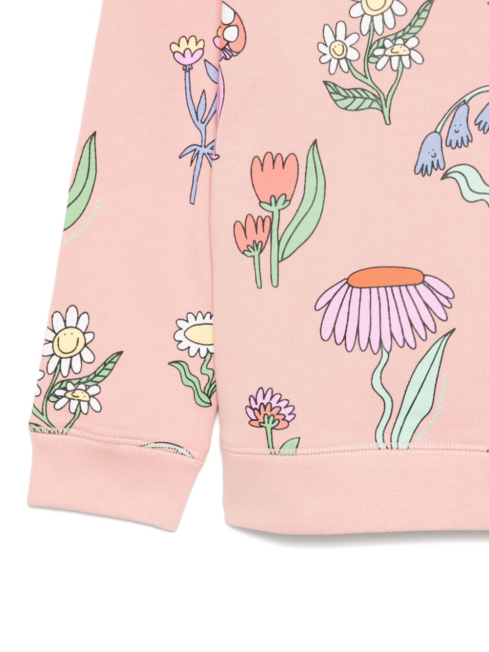 Felpa per bambina Stella McCartney Kids rosa con stampa - Rubino Kids