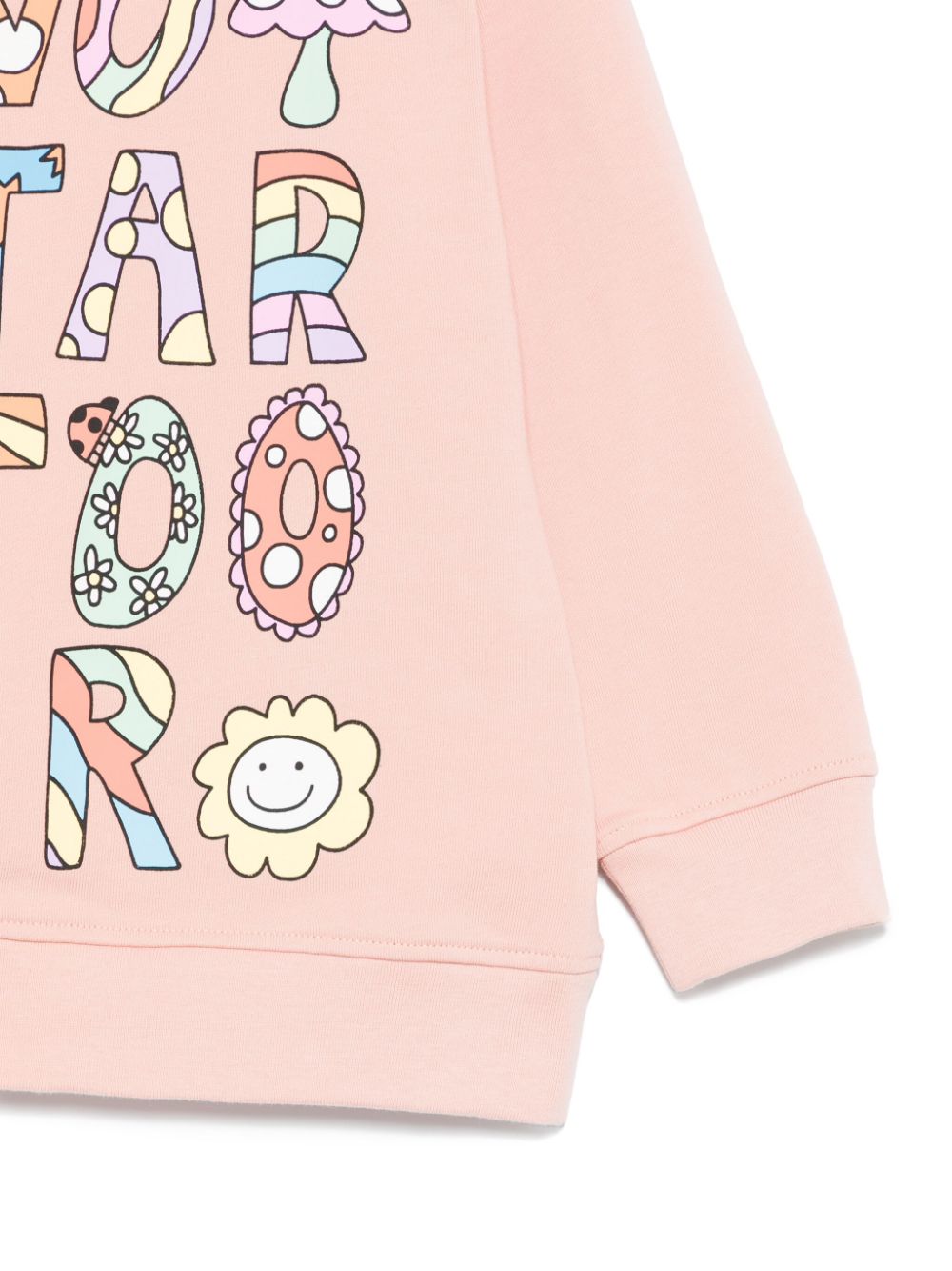 Felpa per bambina Stella McCartney Kids rosa con stampa - Rubino Kids