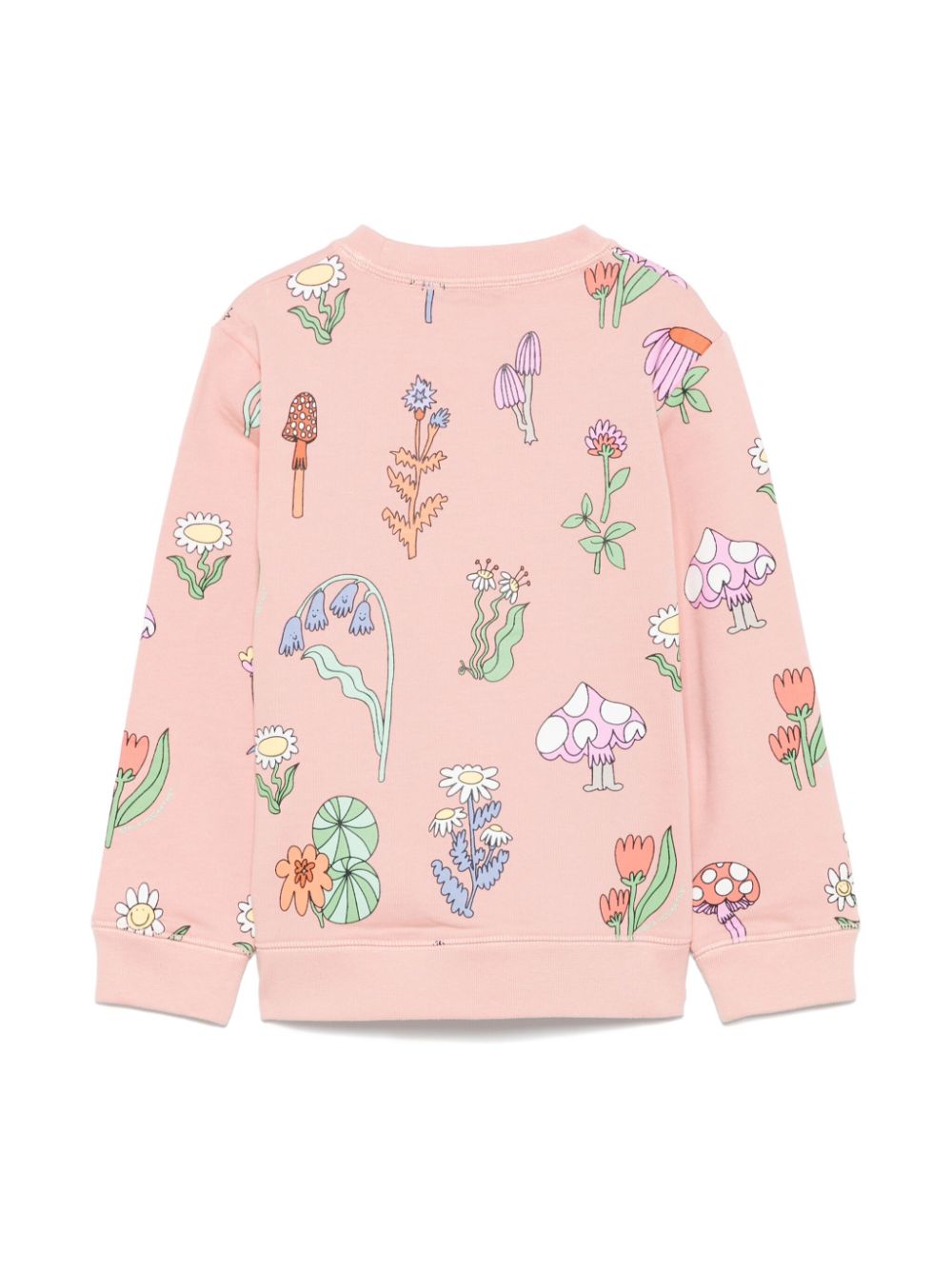 Felpa per bambina Stella McCartney Kids rosa con stampa - Rubino Kids