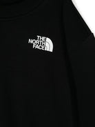 Felpa per bambina The North Face nero girocollo con stampa con logo sul petto - Rubino Kids