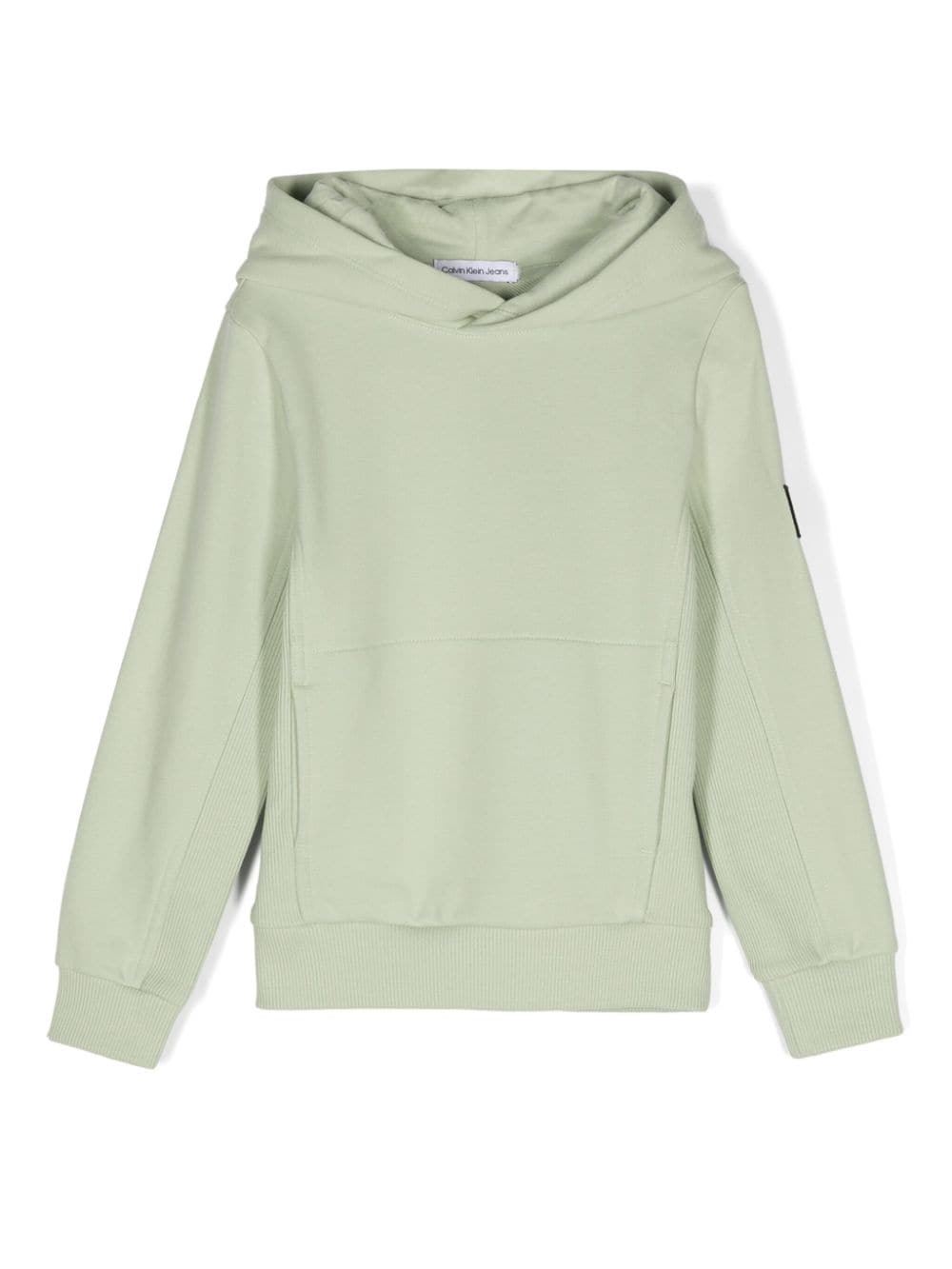 Felpa per bambino Calvin Klein Kids verde con cappuccio - Rubino Kids