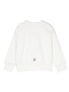 Felpa per bambino Givenchy Kids bianco con stampa logo sul davanti - Rubino Kids