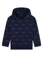 Felpa per bambino Givenchy Kids blu con stampa 4G - Rubino Kids