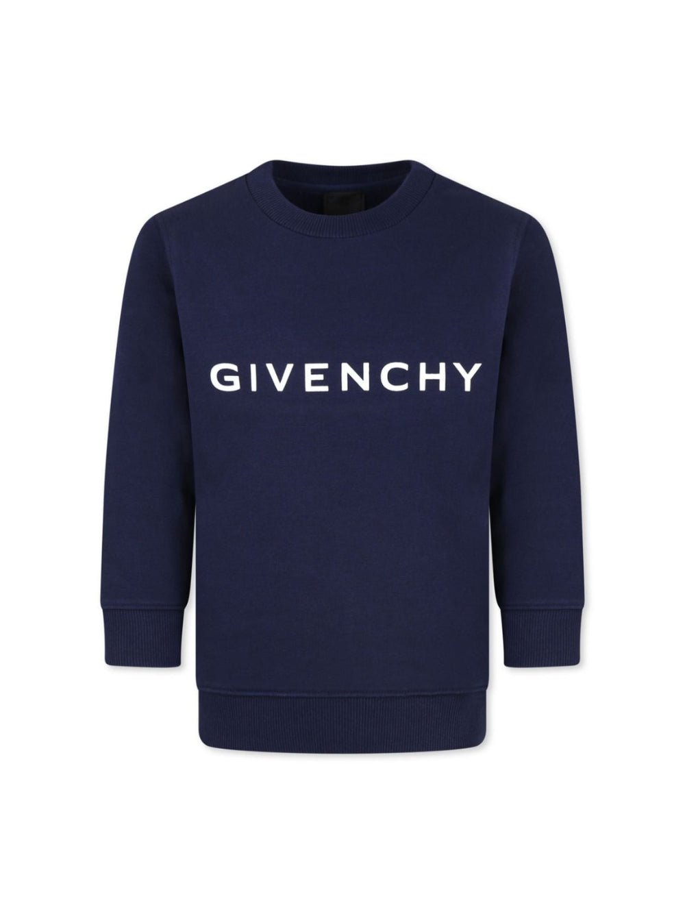 Felpa per bambino Givenchy Kids blu con stampa logo sul davanti - Rubino Kids