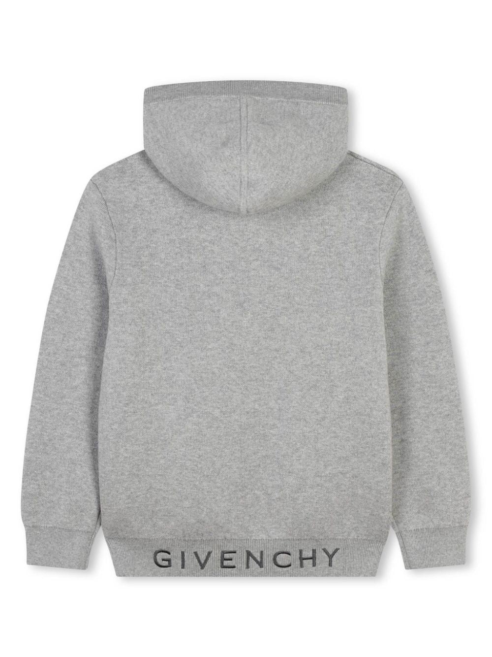 Felpa per bambino Givenchy Kids grigio con ricamo logo sul petto - Rubino Kids