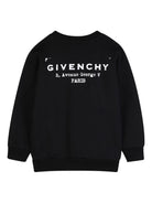 Felpa per bambino Givenchy Kids nera con logo sul davanti - Rubino Kids