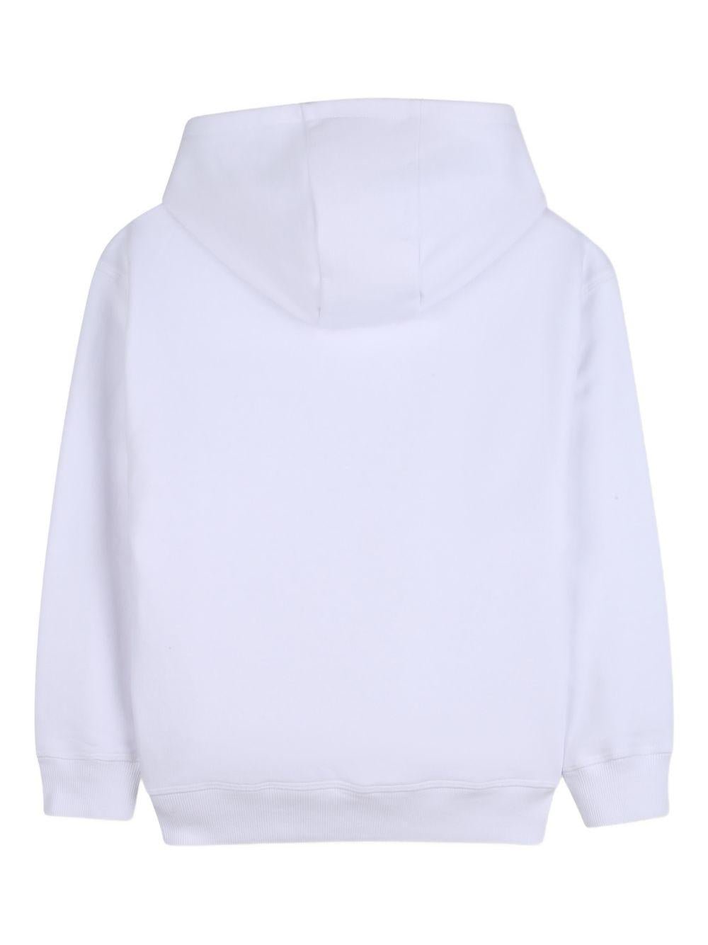 Felpa per bambino Hugo Kids bianca con logo sul davanti - Rubino Kids