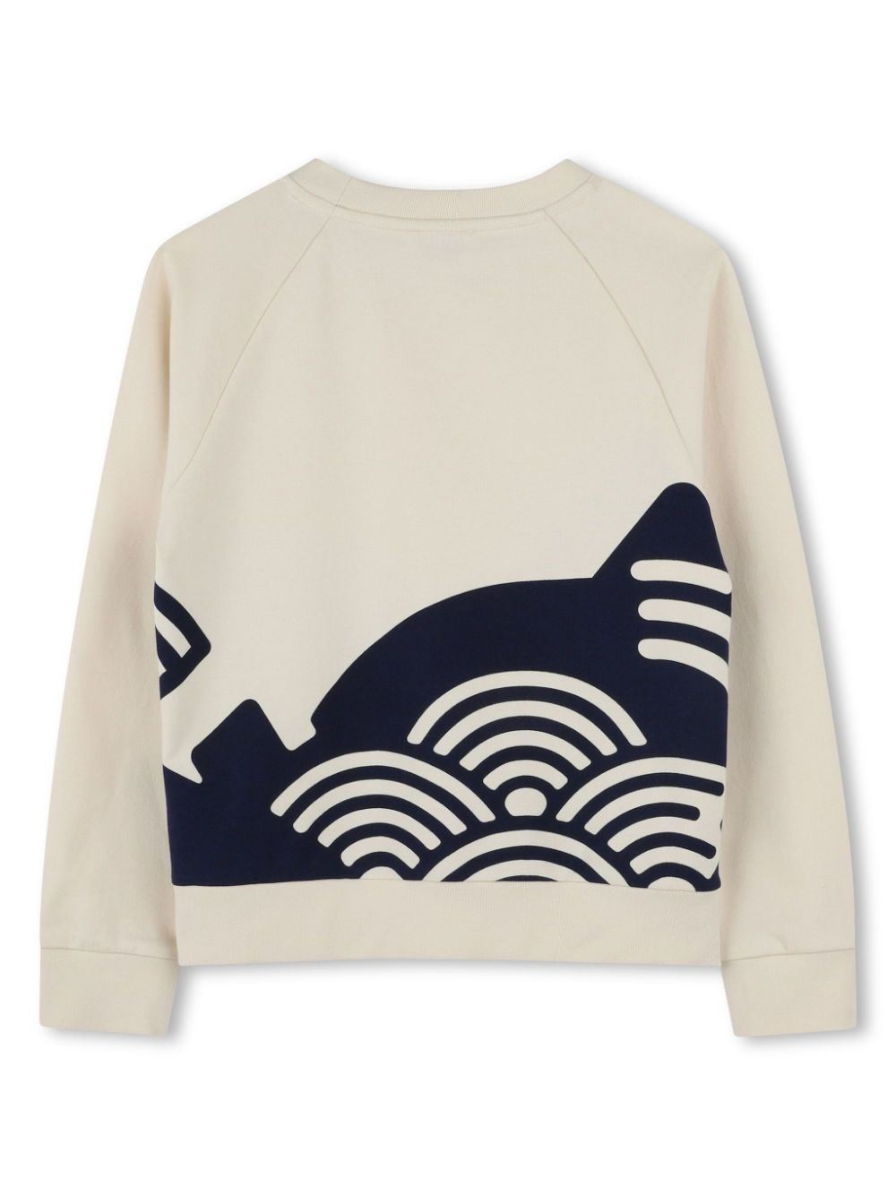 Felpa per bambino Kenzo Kids bianco con stampa grafica - Rubino Kids