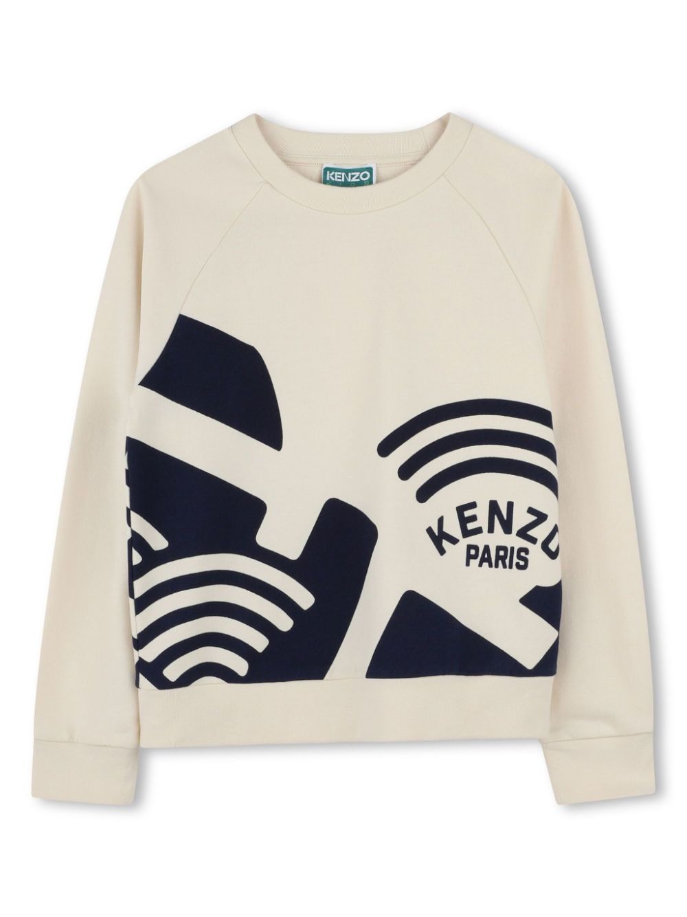 Felpa per bambino Kenzo Kids bianco con stampa grafica - Rubino Kids