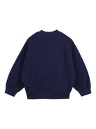Felpa per bambino Kenzo Kids blu con dettaglio logo sul davanti - Rubino Kids