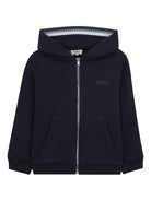 Felpa per bambino Lanvin Enfant blu navy con chiusura con zip - Rubino Kids