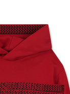 Felpa per bambino Lanvin Enfant rossa con dettaglio logo - Rubino Kids