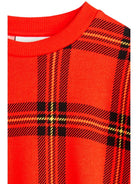 Felpa per bambino Mini Rodini rossa a quadri motivo tartan - Rubino Kids