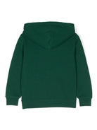 Felpa per bambino Ralph Lauren Kids verde con cappuccio in pile - Rubino Kids