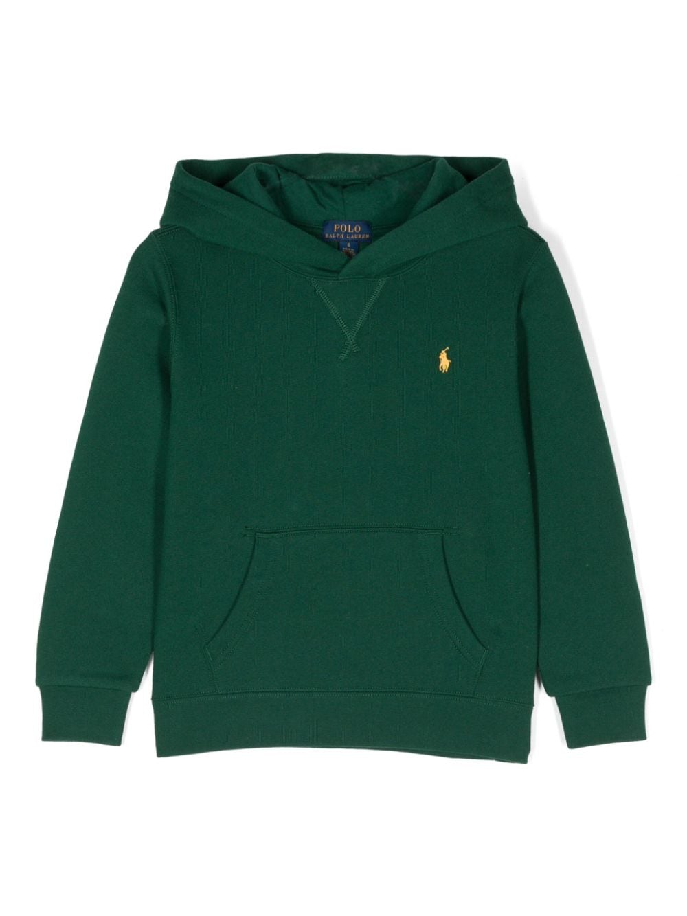 Felpa per bambino Ralph Lauren Kids verde con cappuccio in pile - Rubino Kids