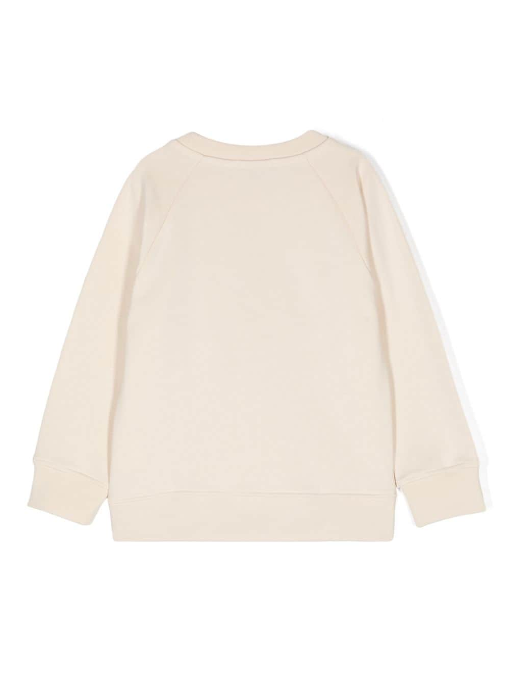 Felpa per bambino Stella McCartney Kids beige con stampa grafica - Rubino Kids