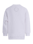 Felpa per bambino Stella McCartney Kids bianca con scritta "About flippping time!" - Rubino Kids