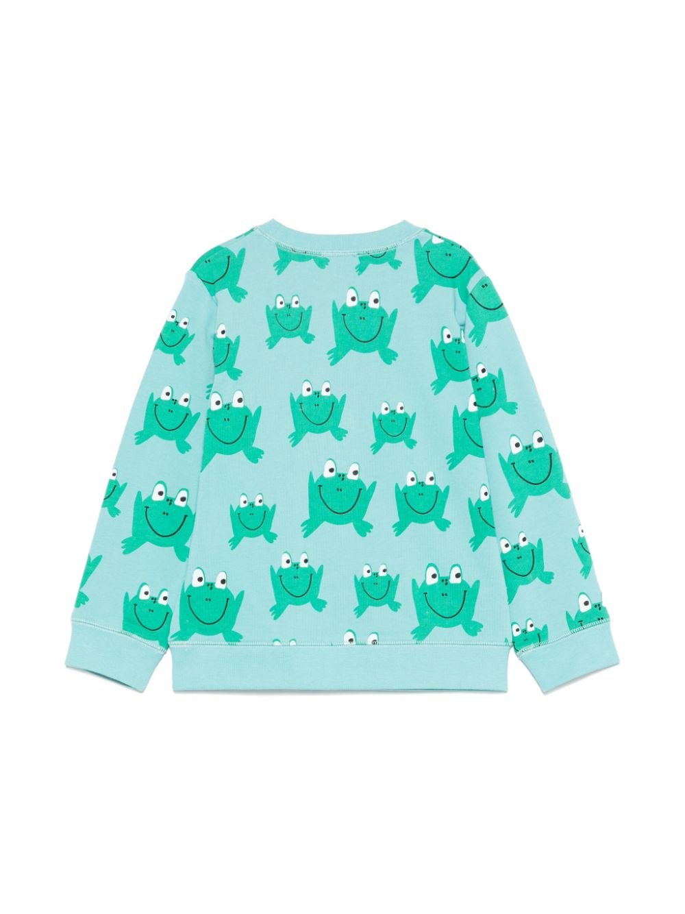 Felpa per bambino Stella McCartney Kids blu con stampa rana - Rubino Kids