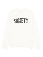 Felpa per donna The New Society bianco con stampa logo sul davanti - Rubino Kids