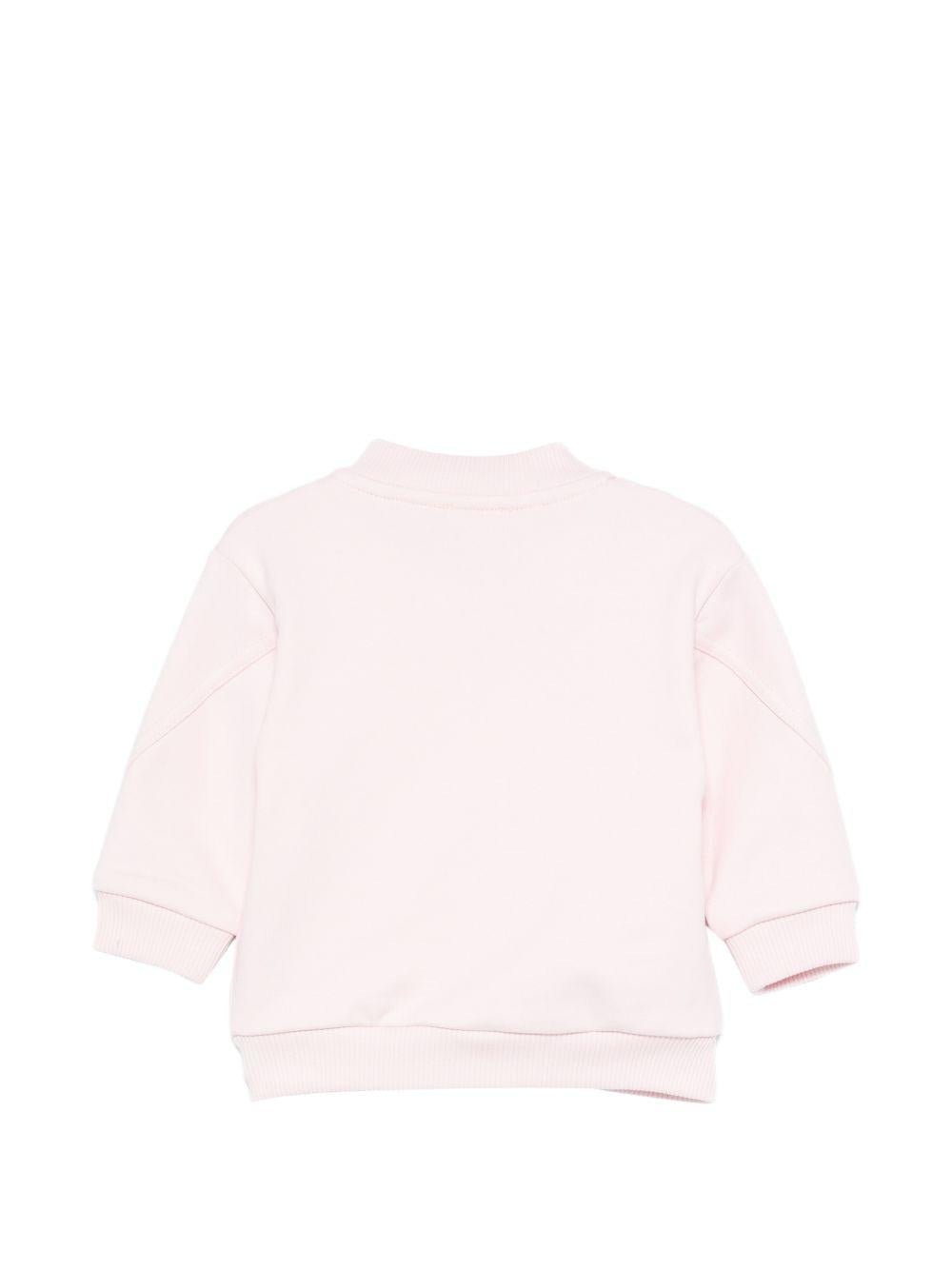 Felpa per neonata Givenchy Kids rosa chiaro con cerniera - Rubino Kids