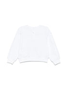 Felpa per neonata Monnalisa bianco con stampa Alice x Disney - Rubino Kids