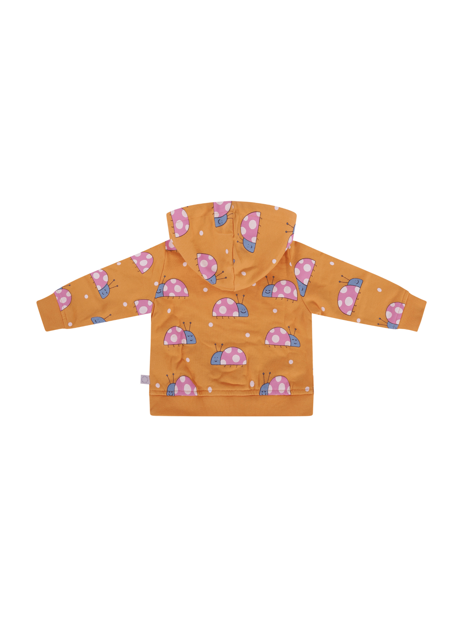 Felpa per neonata Stella McCartney Kids arancione con stampa coccinelle all - over - Rubino Kids