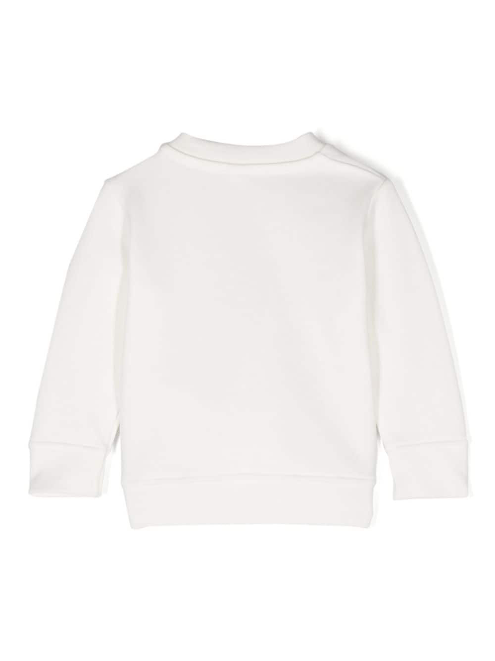 Felpa per neonata Stella McCartney Kids bianco con stampa logo - Rubino Kids