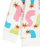 Felpa per neonata Stella McCartney Kids bianco con stampa logo - Rubino Kids