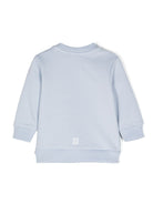 Felpa per neonati Givenchy Kids azzurro con stampa logo sul petto - Rubino Kids