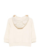 Felpa per neonati Moschino Kids beige con stampa Teddy Bear - Rubino Kids