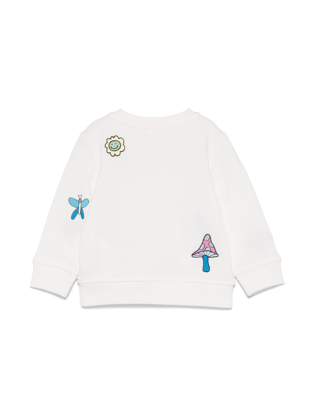 Felpa per neonati Stella McCartney Kids bianco con ricamo - Rubino Kids