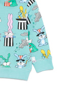 Felpa per neonati Stella McCartney Kids con stampa coniglietti - Rubino Kids