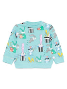 Felpa per neonati Stella McCartney Kids con stampa coniglietti - Rubino Kids