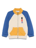 Felpa per neonato Bobo Choses Baby Little Tin Soldier beige e blu con dettaglio soldatino - Rubino Kids