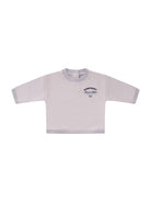 Felpa per neonato Bonpoint beige con logo sul davanti - Rubino Kids