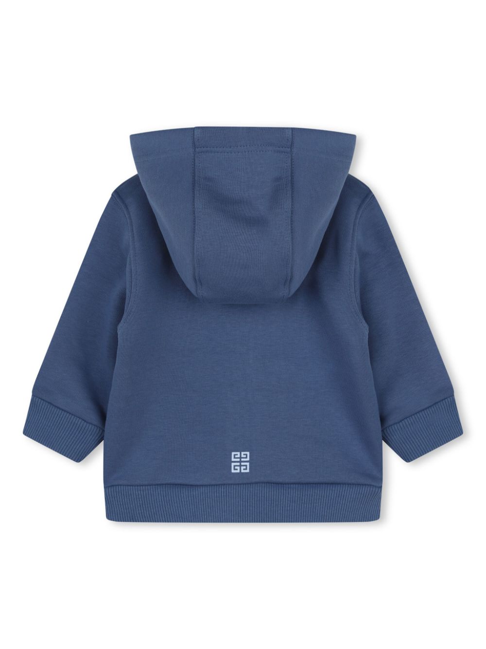 Felpa per neonato Givenchy Kids blu con cappuccio e logo sul davanti - Rubino Kids