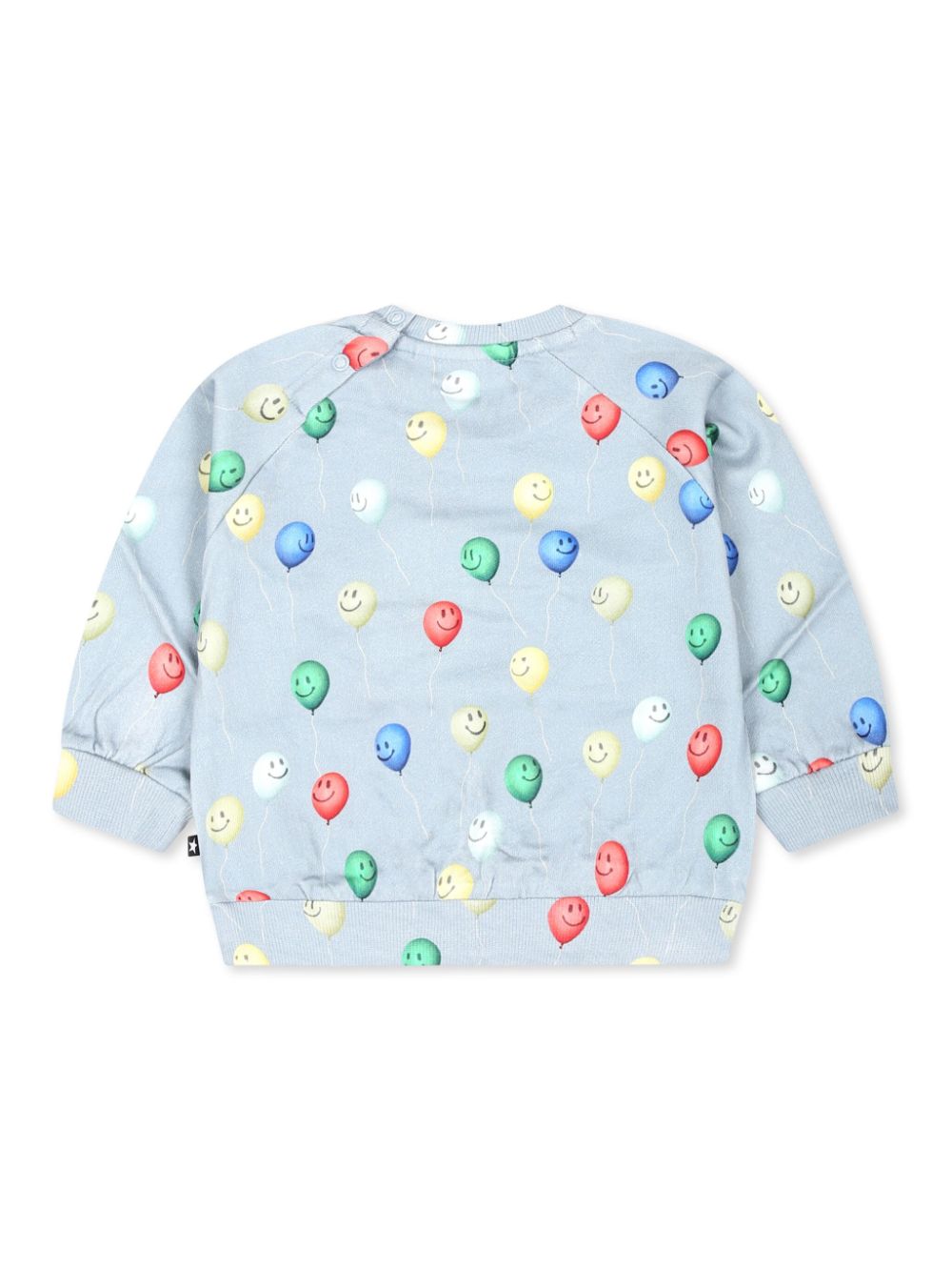 Felpa per neonato Molo azzurro con stampa all - over - Rubino Kids