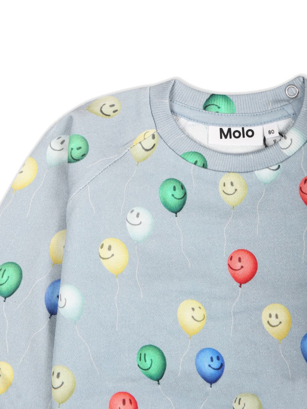 Felpa per neonato Molo azzurro con stampa all - over - Rubino Kids